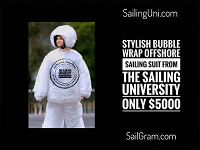 Offshore bubble wrap sailing suit